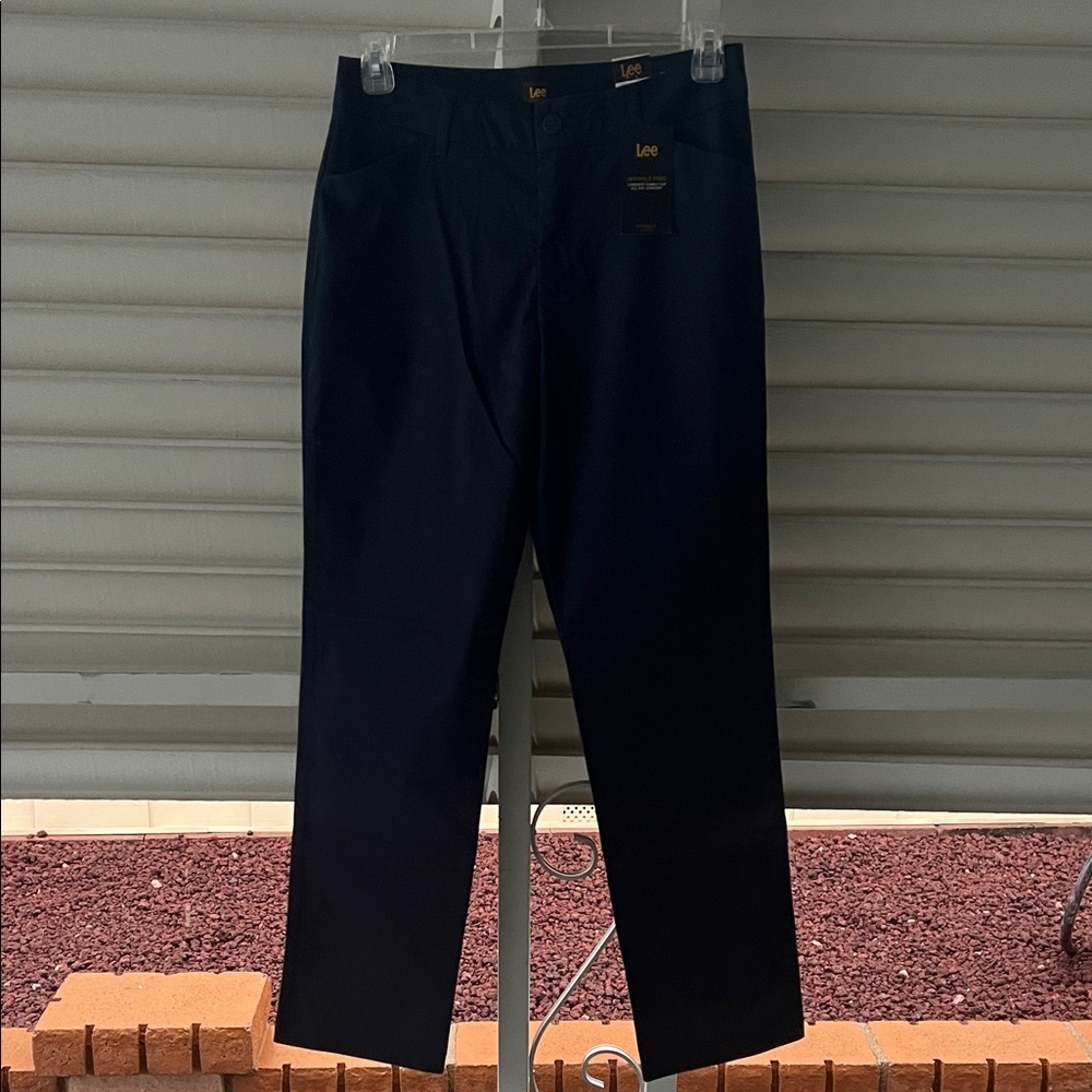 Lee Women's Navy Straight Leg Pants